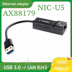 Сетевой адаптер USB 3.0 -> LAN Ethernet 1000 Mbps AX88179 Сетевой адаптер USB 3.0 -> LAN Ethernet 1000 Mbps AX88179